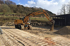 Vorbereitungen für den Stall